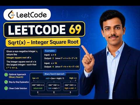 LeetCode 69: Sqrt(x) | Simple Linear Approach Explained