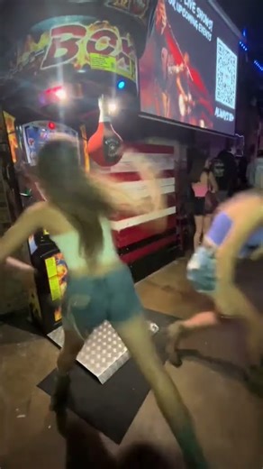 She DESTROYED the Boxing Machine! 🥊🔥 #shorts