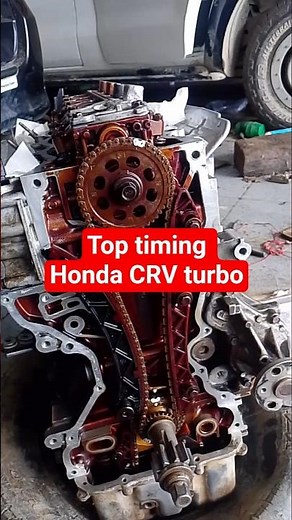 top timing honda CRV turbo #automobile #bengkelmesin #tutorial #diy #mechanic