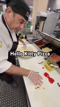 Make the simplest hello kitty pizza🍕🍕🍕. Please follow my chanel , thank you so much
