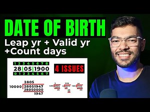 Java Program to check Date of Birth & Validate it