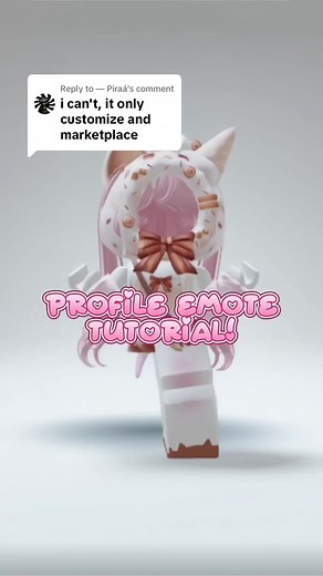Replying to @— Piraá updated tutorial for changing your profile emote... | Roblox