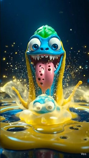 😱 Slime Monster Comes to Life – Insane AI Animation