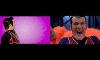 Mix of 2 videos from youtube : Robbie rotten hides g major Robbie rotten screams