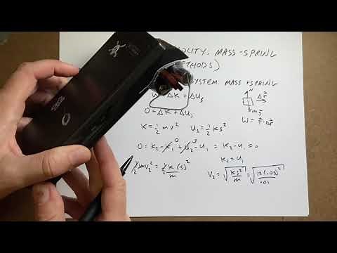 Two Ways to Find the Launch Speed due to a Spring