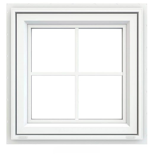 Have a question about JELD-WEN 23.5 in. x 23.5 in. V-4500 Series White Vinyl Awning Window with Colonial Grids/Grilles?