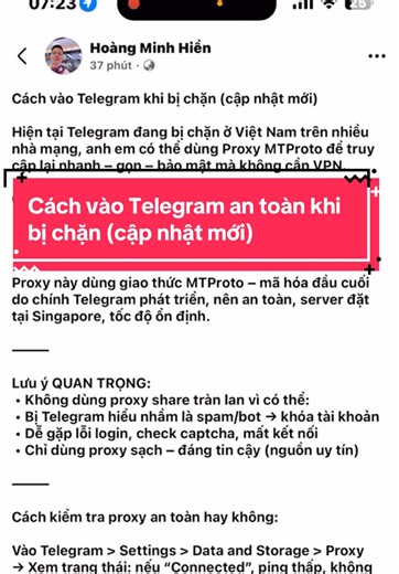 Cách vào Telegram an toàn khi bị chặn ở Việt Nam