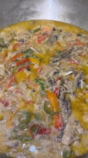 Salt Mackerel RunDown or Mackerel RunDung is a classic Jamaican breakfast. This recipe is loaded with freshly squeezed coconut milk and vegetables. Video by eatnsip.net https://eatandsip.net/recipe/salt-mackerel-run-down/ #saltmackerel #saltmackerelrundung #saltmackerelrecipe #jamaicanfoodie #caribbeanfood #jamacianbreakfast #jamacianfood #islandfood #lunchideas #eatandsipnet #miamifoodblogger #foodphotography #foodcreator #dinnerideas #jamaicancook #jamaciansoulfo