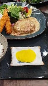 ルートイン仙台長町インター花々亭 ハンバーグ定食 #automobile