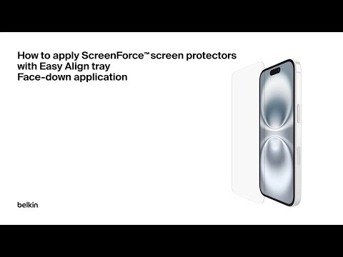 How To Apply with Easy Align tray for iPhone 17 series (Face-down application: Verizon)