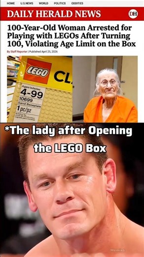 This Lady After Opening LEGO Box 😭 | John Cena Sad Reaction #shorts #relatable