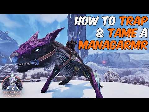 The Easiest Way To Trap & Tame a Managarmr in ARK Survival Ascended + Full Ability Guide