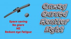Watch Space-saving curved monitor light bar! Space saving, HD, no glare, and reduce eye fatigue! on Amazon Live
