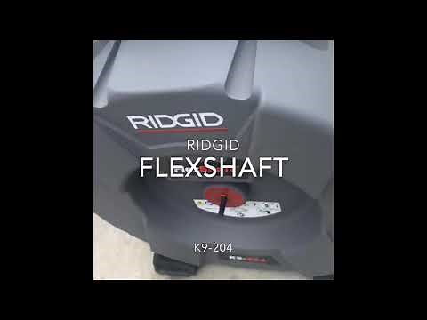 RIDGID FlexShaft K9-204 Descaling 4 Inch Cast Iron Pipe.