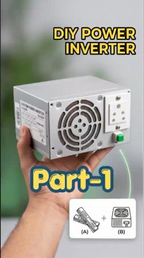 🔥 Portable Rechargeable Inverter DIY ⚡ | Make Mini Power Backup at Home | Part 1