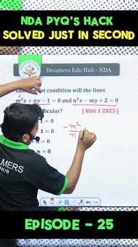 NDA MATHS PYQ HACK : EPISODE- 25 !! Crack NDA With Smart Approach !! NDA MATH PYQ with tricks