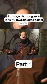 playing horror games in a dark tunnel was a bad idea 💀