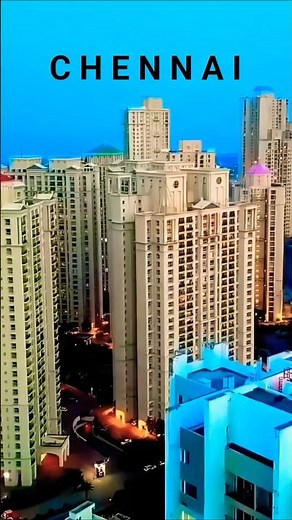 Chennai City - Tamil Nadu | Chennai City 4k Drone View | Chennai Skyline Night View #shorts #chennai