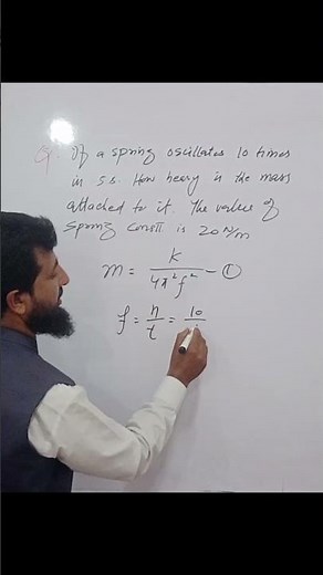 Mass Attached to Spring Numerical | Super Easy Method