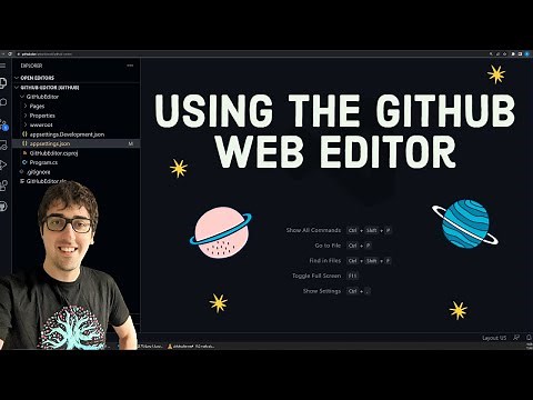 Using the GitHub Web Based Editor