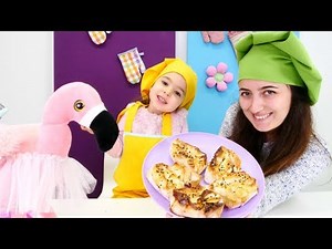 Sevcan ile flamingo için Mini Mutfakta gül böreği yapıyoruz