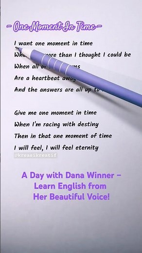 Feel Every Word: Dana Winner’s “One Moment In Time” Is Pure Inspiration 💫🎤