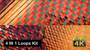 3d Color Cubes Visuals Kit 4K