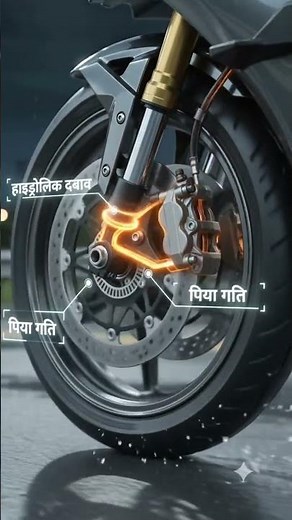 🤯 How Does ABS Work? #aianimation #automobile #bikefacts