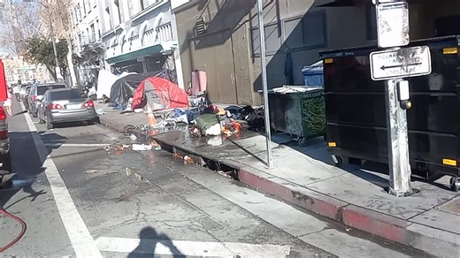 going Up In Smoke, another tent fire, awareness video of Skid Row.