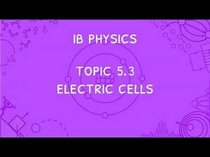 IB Physics Topic 5.3: Electric Cells