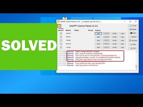 SOLVED "Error: Apache Shutdown Unexpectedly" | XAMPP & MORTAGE | INVESTMENT|HOME