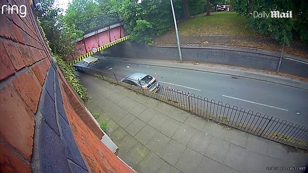 Horror moment as double-decker bus smashes into bridge in Eccles