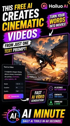 Hailuo ai creates INSANI videos from text 🤯