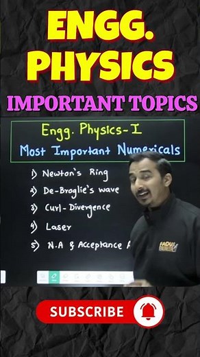 ENGINEERING PHYSICS | ENGINEERING FIRST YEAR #engineeringphysics #firstyearengineering