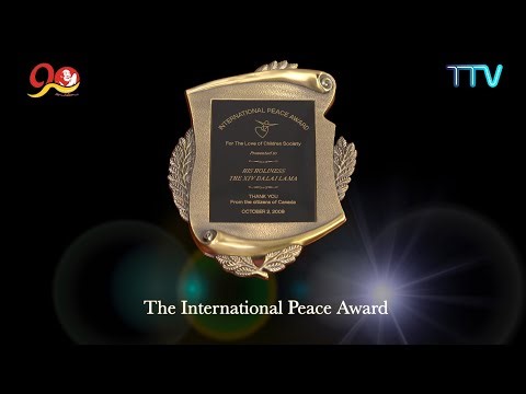 On this day, October 2, 2009, His Holiness the Dalai Lama was awarded "International Peace Award"