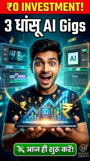 Earn ₹50k/Month with AI Tools? 🤑🔥 (Secret Gigs) #shorts