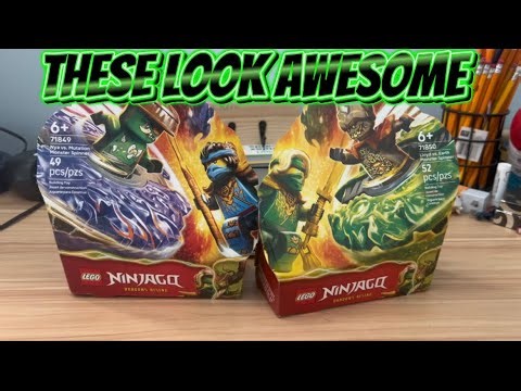 Building new Ninjago Dragons risings sets in Stop motion
