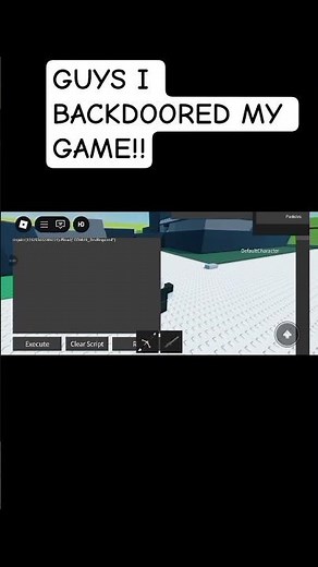 My game got backdoored!!?🥶😱 #roblox #game #Backdoor