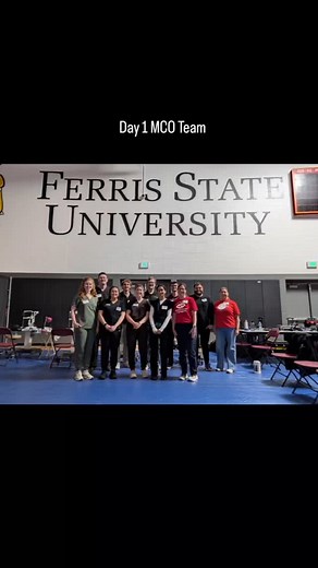 Day one team! #eyelovemco #ferrisstateuniversity #optometrystudent #optometry | Michigan College of Optometry