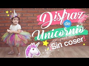 DIY DISFRAZ DE UNICORNIO!! 🦄 FÁCIL SIN COSER!🦄 UNICORN COSTUME !!