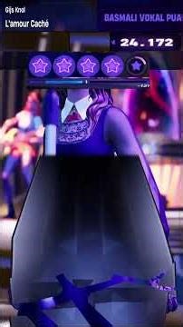 L'amour Caché (Gijs Knol) Vocals 100% FC! ✨ Fortnite Festival Expert Performance! 🎤🔥 #shorts