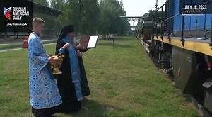 Russian tank manufacturer releases footage of new T-90 tanks being blessed as they head for the front lines. | On Record
