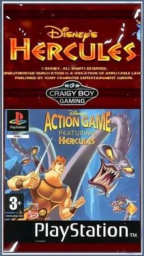 Disney’s Hercules Action Game PS1 Gameplay. #retrogaming
