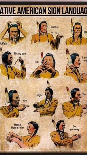 Native American sign language: Illustrated guides to 400 gestures #shorts #mysterious