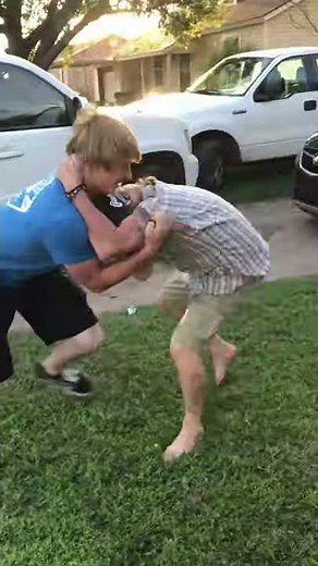 Father and son fight on 4th of July