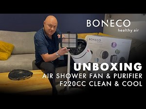 UNBOXING AIR SHOWER FAN & PURIFIER F220 CLEAN & COOL - Your next purifier is not a purifier!