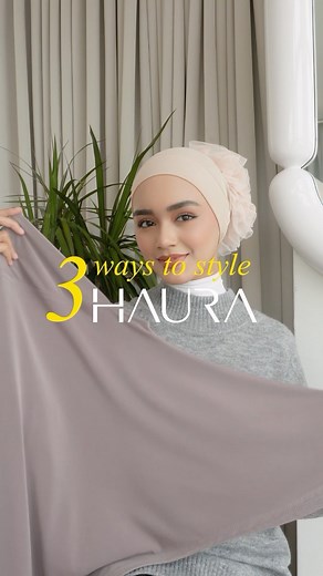 #AZHauraInstant is long enough to cover your chest AND to style it! These are the three ways to style it 🤩 | AmeeraZaini