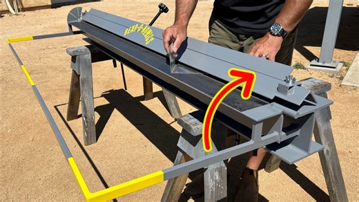 Metal Fab Tech: A Large DIY Sheet Metal Brake You Can Make At Home For Bending Sheet Aluminum - BangShift.com