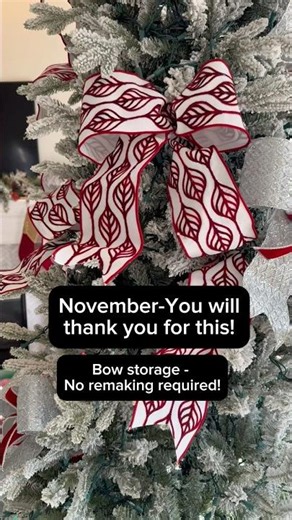 Christmas Bow Storage - November-You will thank you for this! No Remake Required