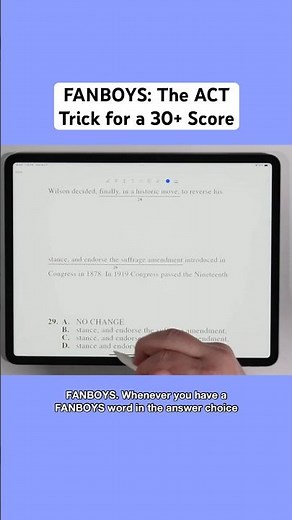 📈 Get a 30 or Higher On the ACT with THIS trick #tutor #shorts